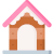 Icône maison pour chat